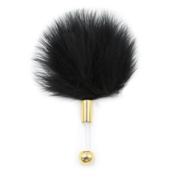 SM Fantasy Plumeau Golden Clear 15cm Noir